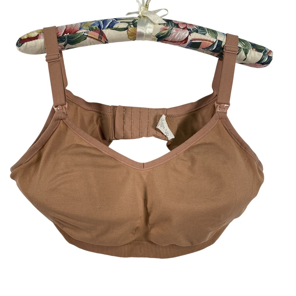 Knix Nursing Wireless Bra Womens XL‎ Pink Adjustable Seamless Everyday Comfort